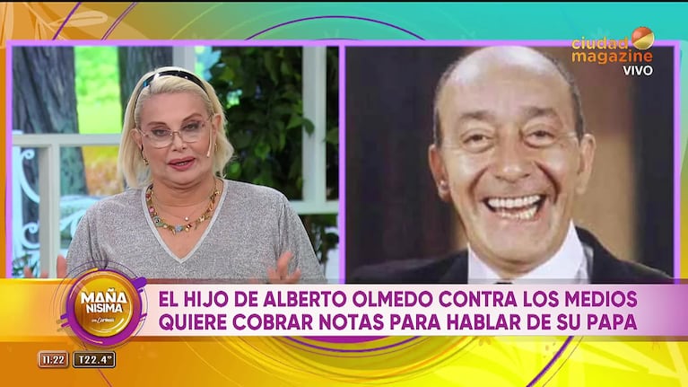 Albertito, el hijo de Alberto Olmedo hizo un pedido para dar notas sobre su padre