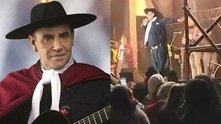 El Chaqueño Palavecino vivió un tenso momento con la fuerza policial en pleno show en Salta