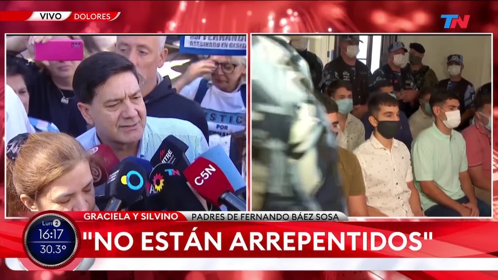 Máximo Thomsen quebró en llanto en medio de la declaración del padre de Fernando Báez Sosa