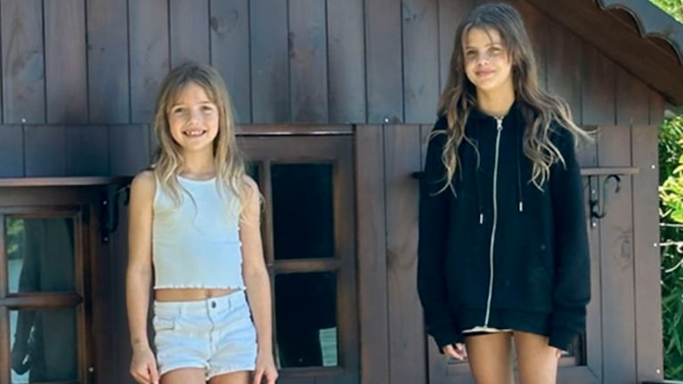 Isabella y Francesca Icardi mostraron la casa propia que les construyeron en el jardín
