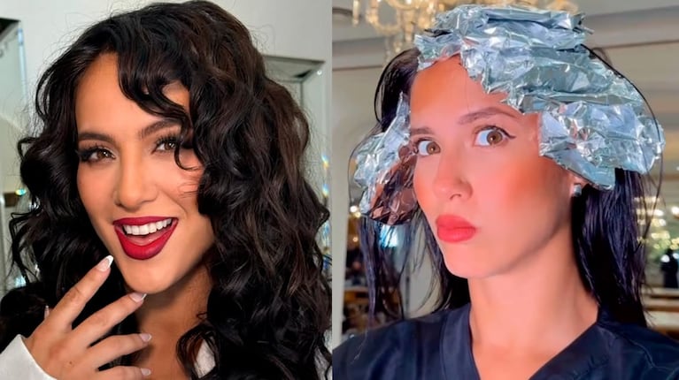Flor Vigna se tiñó el pelo de dos colores y mostró todo en un video