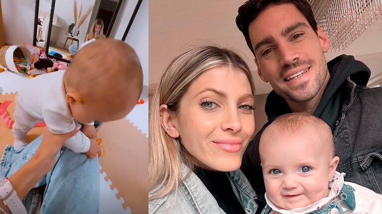 El video de Vita, la hija de Cande Ruggeri, a punto de caminar: “Ni tiene ocho meses y ya se para sola”