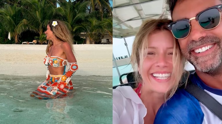 Las fotos de las lujosas de vacaciones de Laurita Fernández y Peluca Brusa en las Islas Maldivas