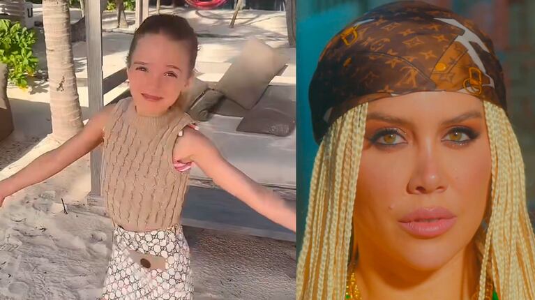 El divertido video de Isabella Icardi bailando a todo ritmo el hit de Wanda Nara en portugués