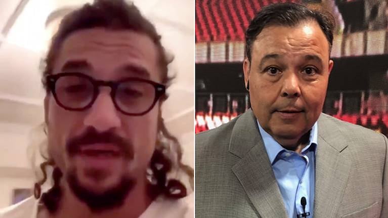 Violento ataque de Daniel Osvaldo al periodista Marcelo Palacios: insultos y frases reprobables