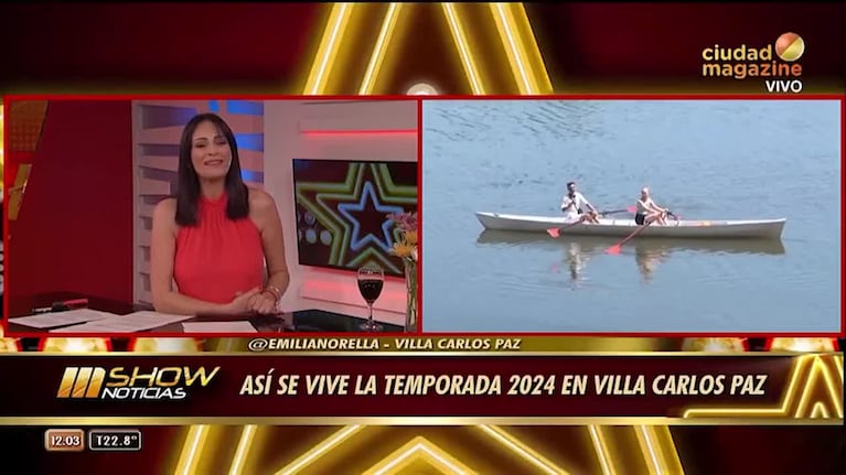 Emiliano Rella y una divertida entrevista en el lago San Roque de Carlos Paz para MShow