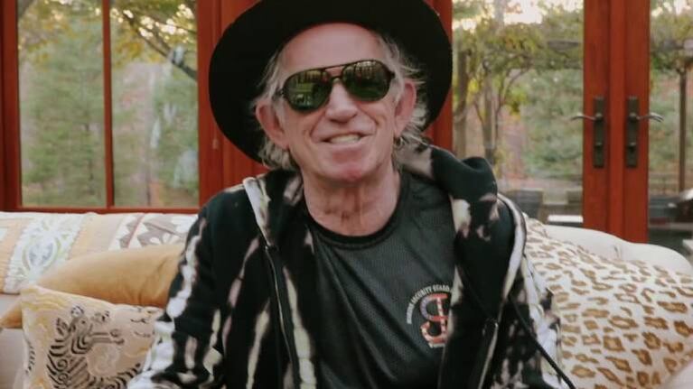 El saludo de Keith Richards a la Argentina en la presentación de su nuevo disco