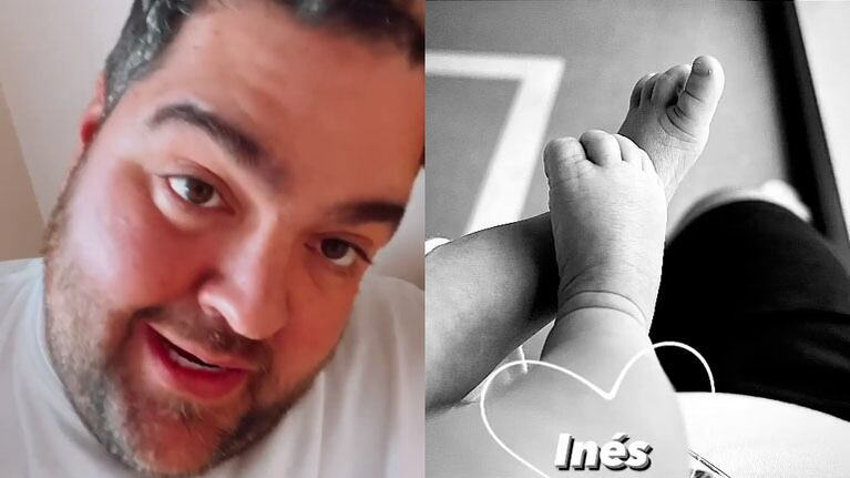 Darío Barassi explicó por qué internaron a su beba de un mes