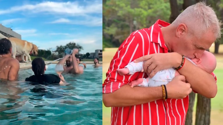 Marley celebró la llegada de Milenka a su casa con una pool party con amigos: alto asado y muchos regalos