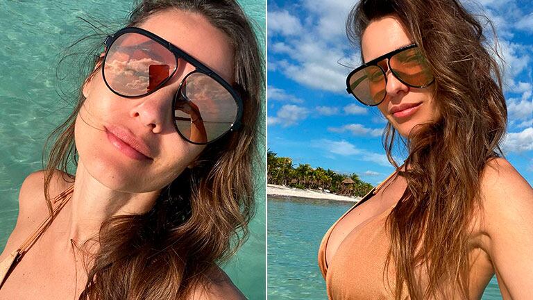 ¡El tiempo dirá! Pampita mostró su pancita en bikini, en medio de rumores de embarazo