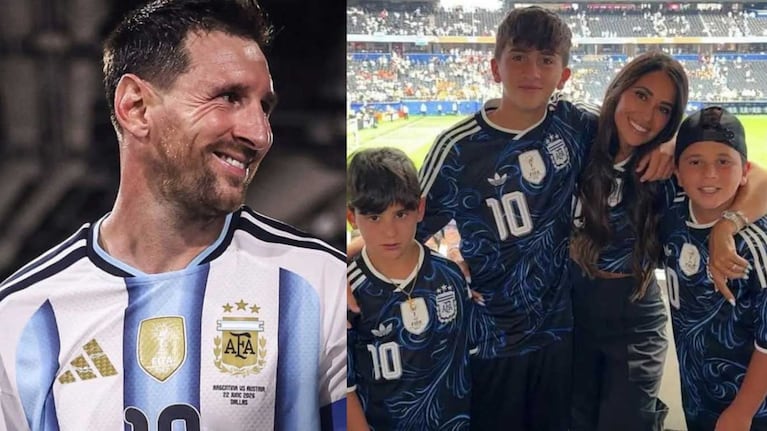Antonela Roccuzzo y sus hijos explotaron de emoción tras el gol de Messi: el video que conmovió a todos