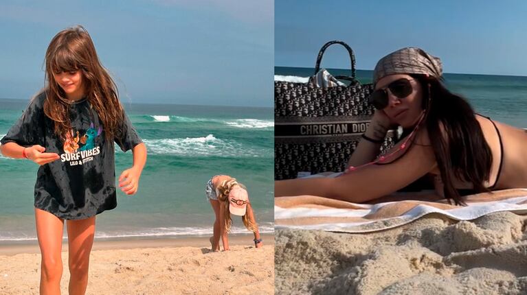 Lejos de Mauro Icardi y Andrés Nara: así son las vacaciones de Wanda Nara con sus hijas en Brasil