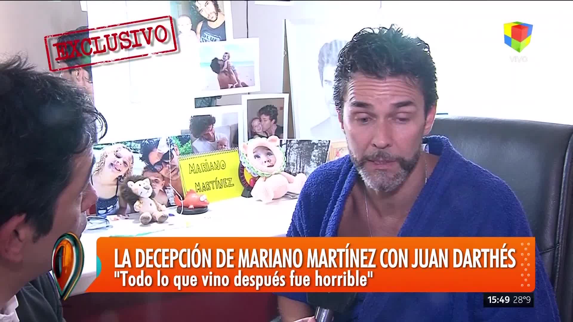 Mariano Martínez habló de Juan Darthés en Intrusos