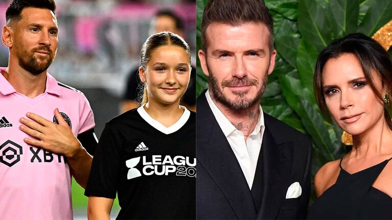 Leo Messi entró al estadio con Harper, la hija de David y Victoria Beckham: la reacción de la adolescente