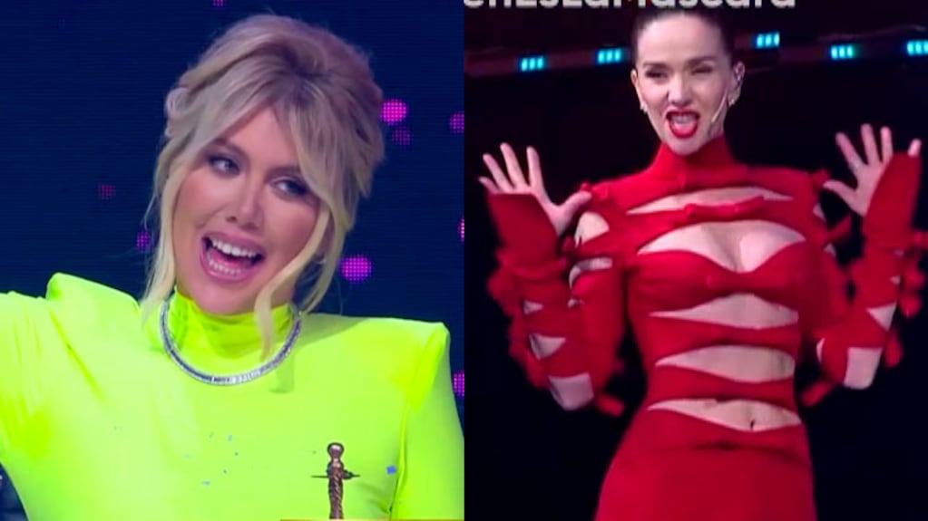 El estridente look de Wanda Nara que impactó a Natalia Oreiro