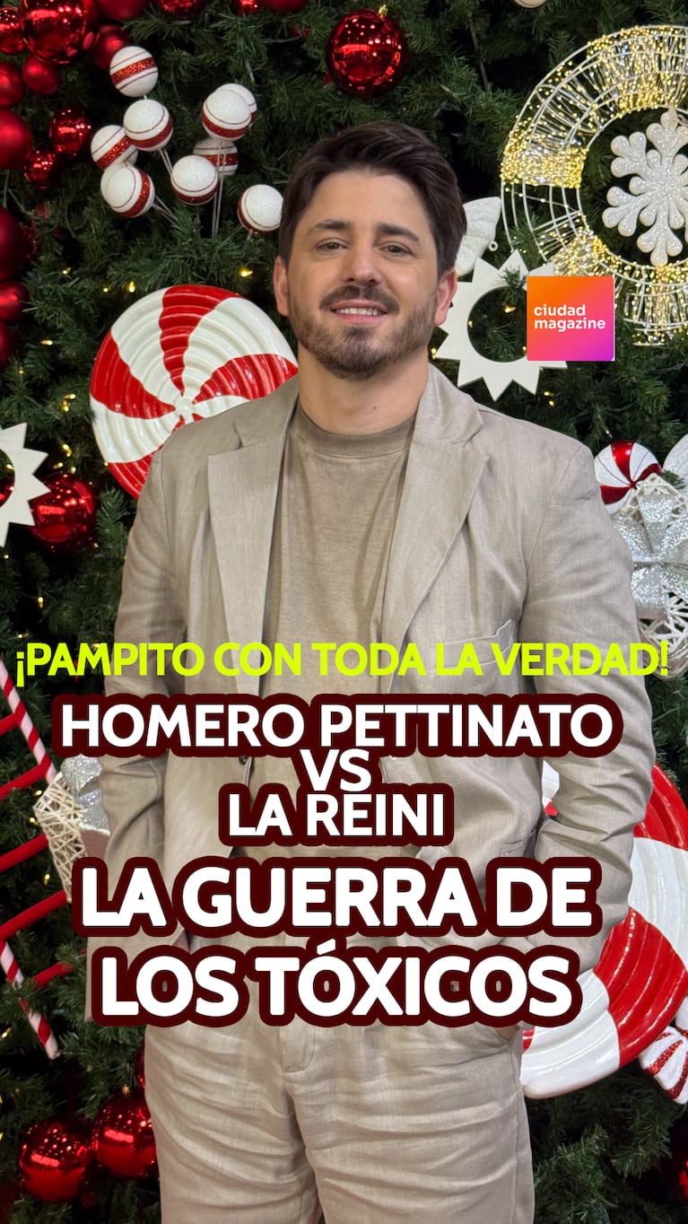 ¡La guerra de los tóxicos! Pampito cuenta toda la verdad sobre La Reini y Homero Pettinato