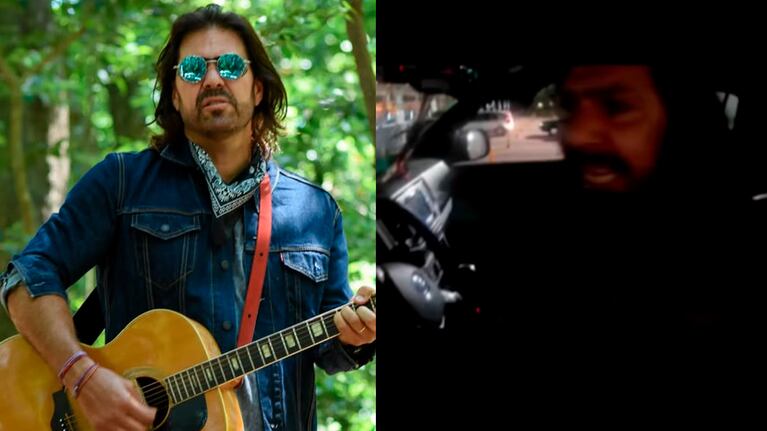 El cantante de La Mancha de Rolando fue denunciado tras haberse peleado con un motociclista: el video