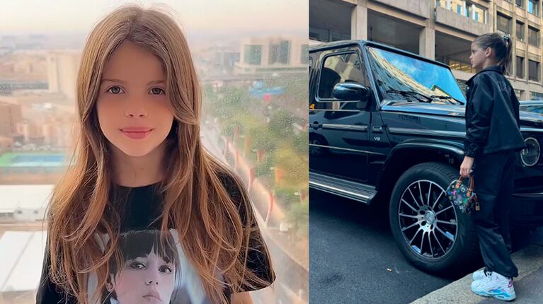 ¡Cómo creció! Francesca Icardi impactó con su look full marcas internacionales: las fotos