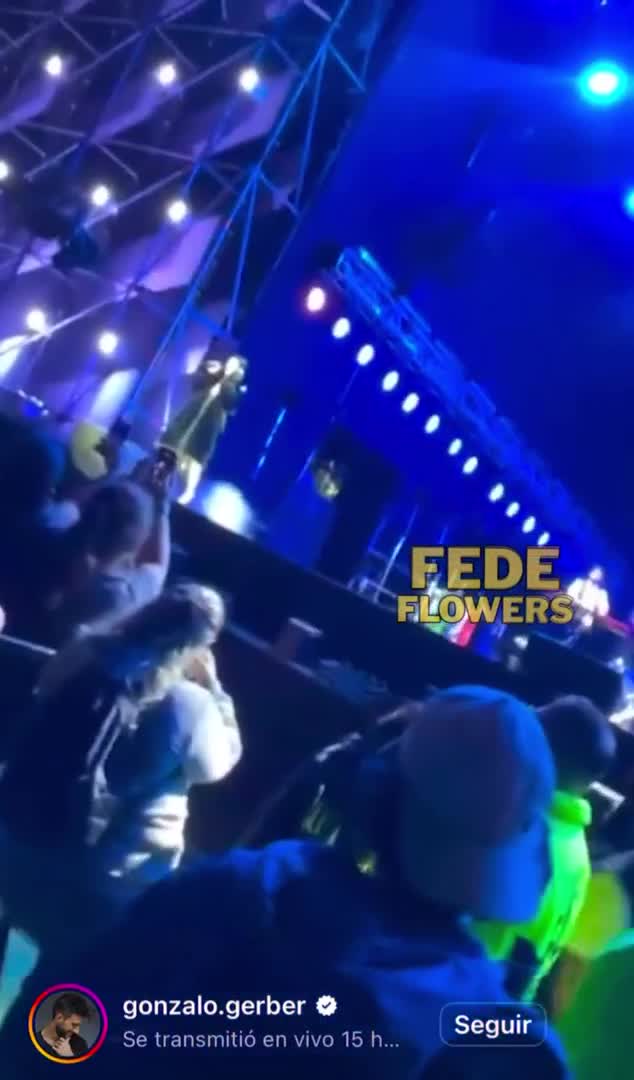 El explosivo mensaje de Gonzalo Gerber a Dai Fernández en pleno show de Cazzu: el video que encendió las redes