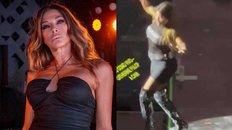 Video: la terrible caída de Catherine Fulop en el show de Erreway
