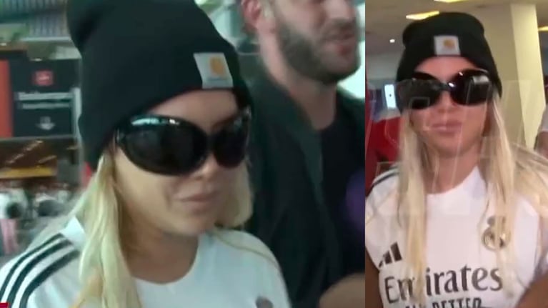 El oscuro motivo del extravagante look de Wanda Nara: gorro de lana, lentes de La Mosca y remera de fútbol 