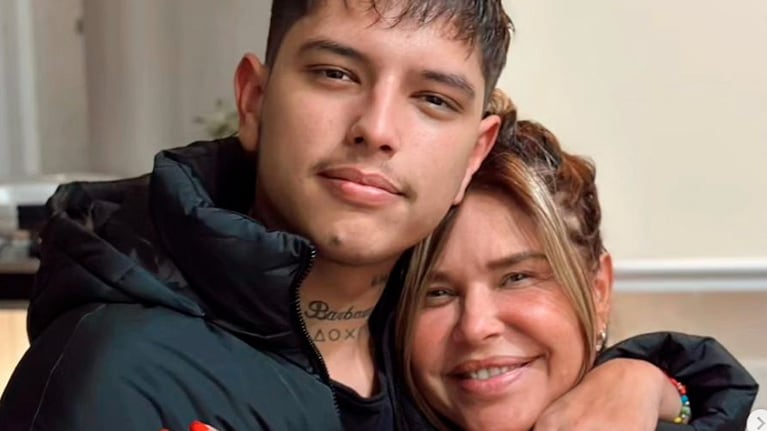 Nazarena Vélez festejó los 23 años de su hijo El Chyno: fiesta familiar e impactante torta de cumpleaños