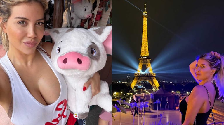 Las fotos de las lujosas vacaciones de Wanda Nara y sus hijos en Paris