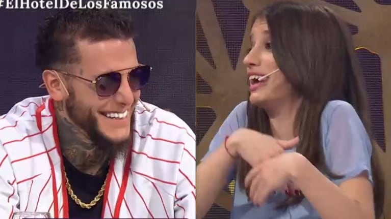La confesión hot de Romina Scalora a Alex Caniggia en El Debate de El Hotel de los Famosos