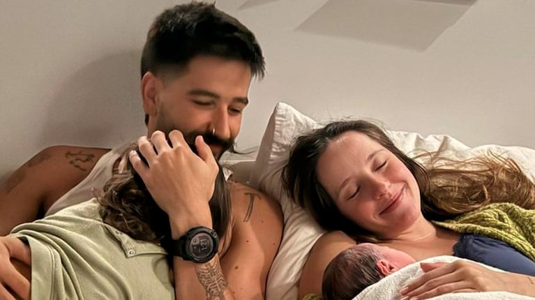 Evaluna Montaner y Camilo Echeverry mostraron cómo fue el nacimiento de su bebé Amaranto en su casa: las fotos