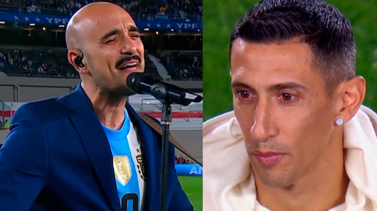 Abel Pintos sufrió un tremendo percance en su homenaje a Ángel Di María: “¡Me jodés!”