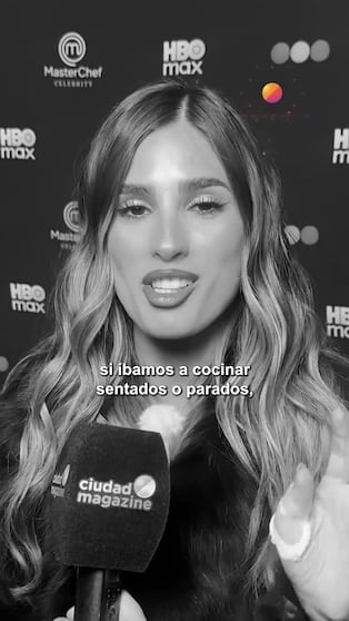 Julieta Poggio debutó en la cocina y sorprendió con su pregunta a un chef: “¿Sentados o parados?"