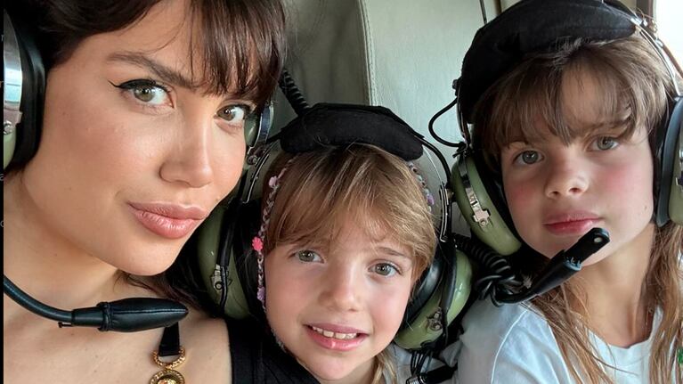 Wanda Nara publicó un video entrenando con sus hijas Francesca e Isabella desde Miami: “Equipo soñado”
