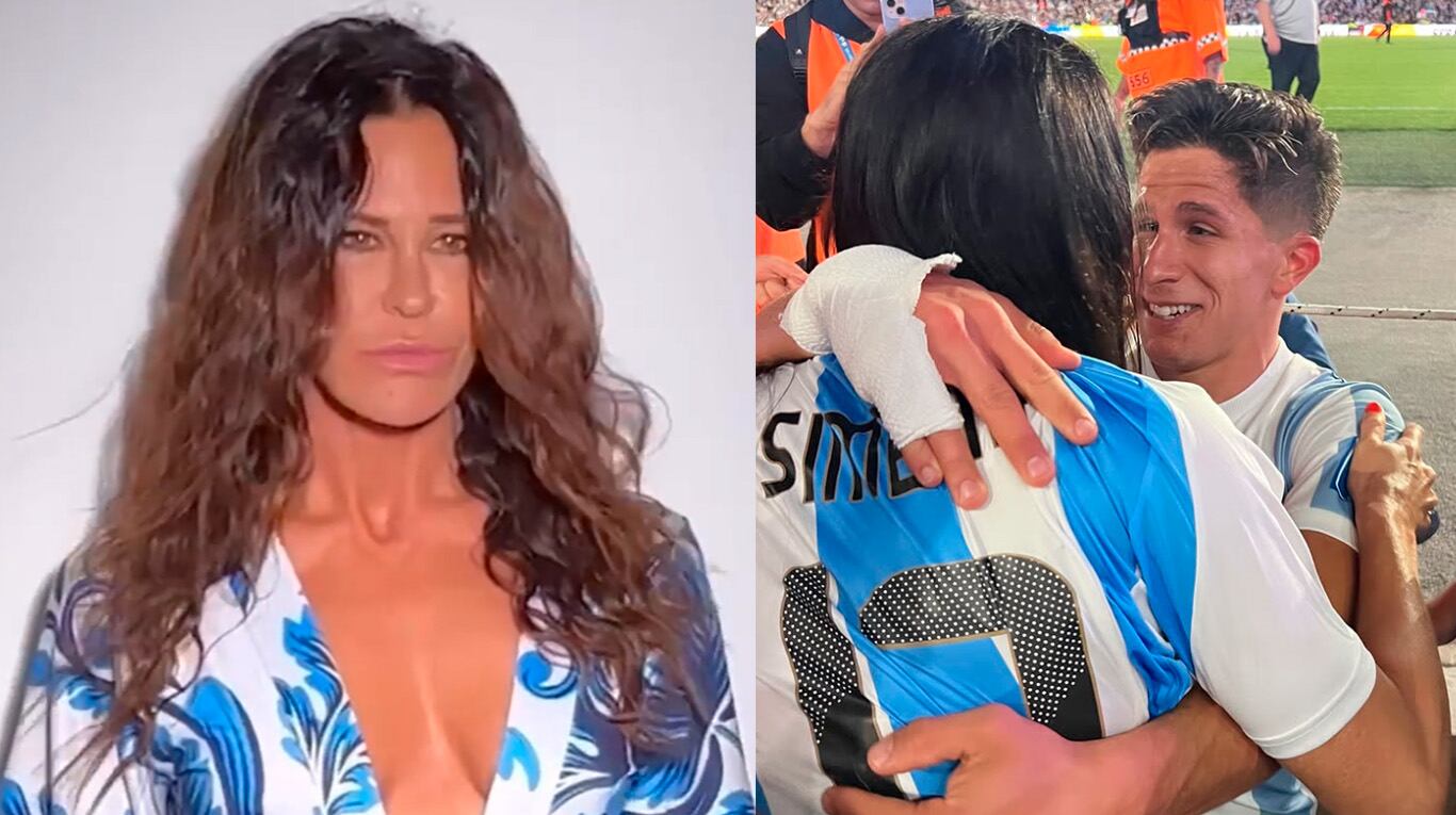 Video: la emoción de Carolina Baldini por el gol de su hijo Giuliano Simeone con la Selección Argentina