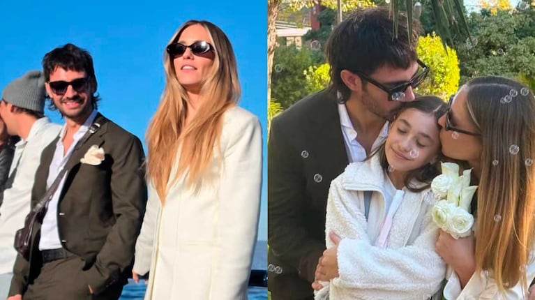 Rocío Igarzábal y Milton Cámara se casaron en una íntima ceremonia junto a su hija