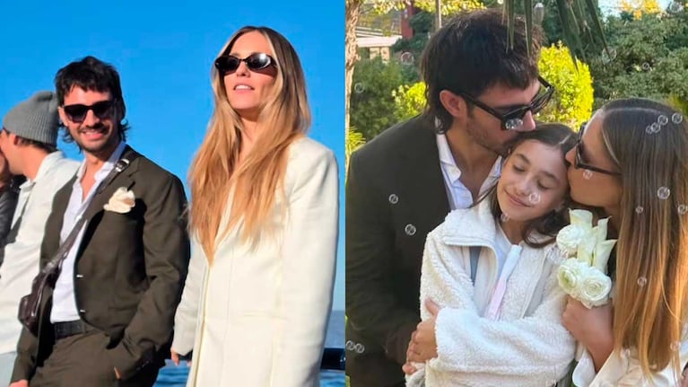 Rocío Igarzábal y Milton Cámara se casaron en una íntima ceremonia junto a su hija
