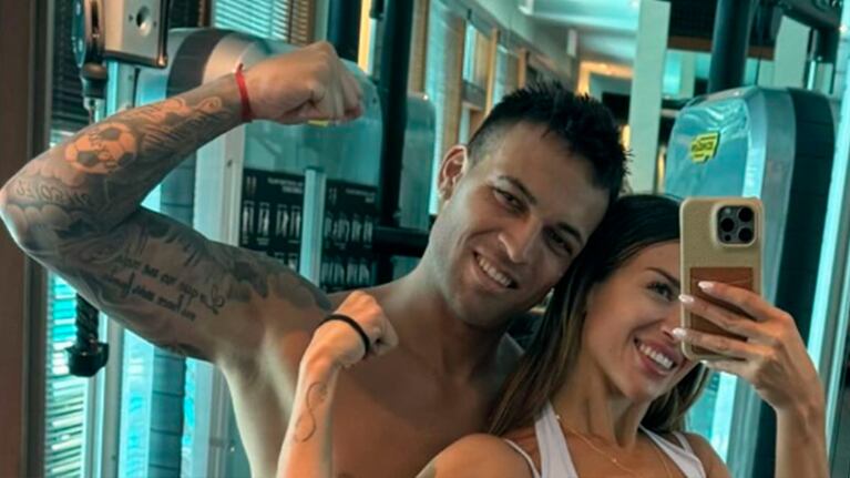 Así quedó Lautaro Martínez tras haber hecho la intensa rutina de gym de Agustina Gandolfo: el video