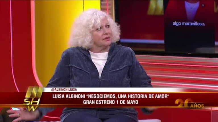Luisa Albinoni habló sin filtros: amor en la tercera edad, citas incómodas y su recuerdo a Luis Brandoni