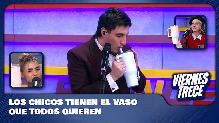 Los chicos tienen el vaso que todos quieren