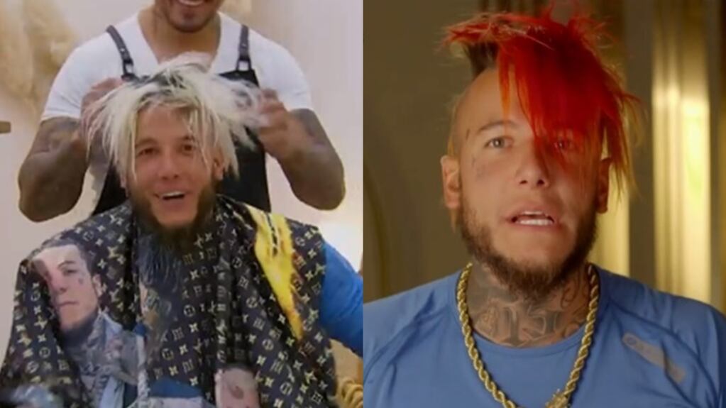 Extremo cambio de look de Alex Caniggia en el Hotel de los Famosos