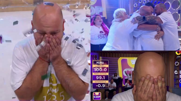 La felicidad de Muma tras recibir su alta en Cuestión de Peso después de haber bajado más de 24 kilos