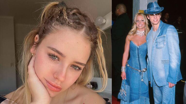 Coti Romero se animó a un outfit noventoso que tiene como protagonistas a Britney Spears y Justin Timberlake