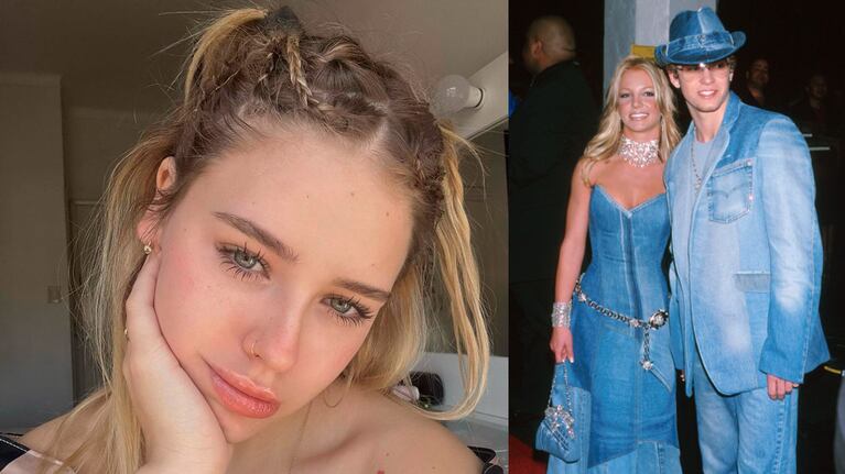 Coti Romero se animó a un outfit noventoso que tiene como protagonistas a Britney Spears y Justin Timberlake