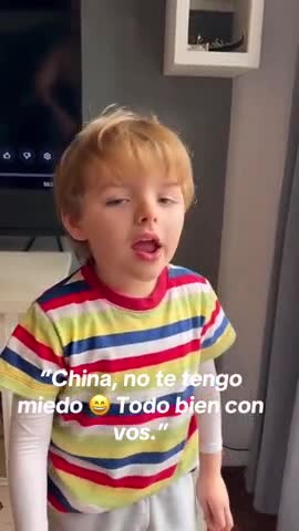Un nene se volvió viral por su insólito miedo a La China Suárez: “Va a romper mi familia”