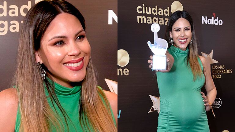 Barby Franco se llevó uno de los premios por Los Más Clickeados 2022 y habló de su embarazo
