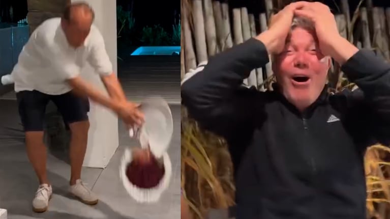 Barby Franco y Fernando Burlando se quedaron sin postre en una reunión con amigos: el video del accidente 
