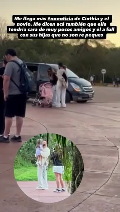 Captaron a Cinthia Fernández en las Cataratas con Roberto Castillo: “Mala onda”
