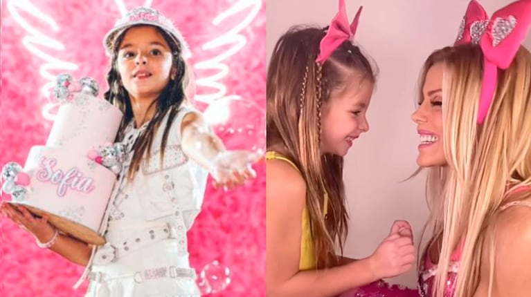 Así fue el cumple “full rosa” de Sofía Pini, la hija de Panam: espectacular torta y más de 100 invitados