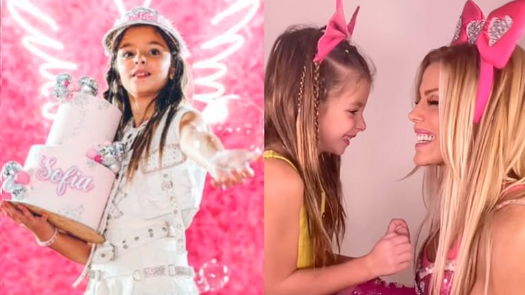 Así fue el cumple “full rosa” de Sofía Pini, la hija de Panam: espectacular torta y más de 100 invitados