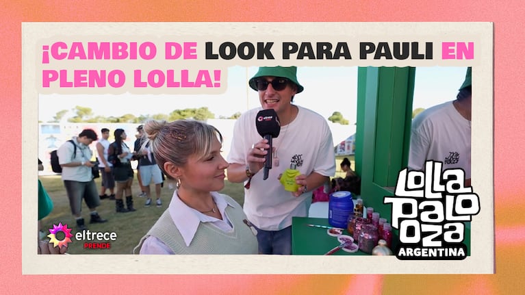 ¡Cambio de look para Pauli en pleno Lolla!