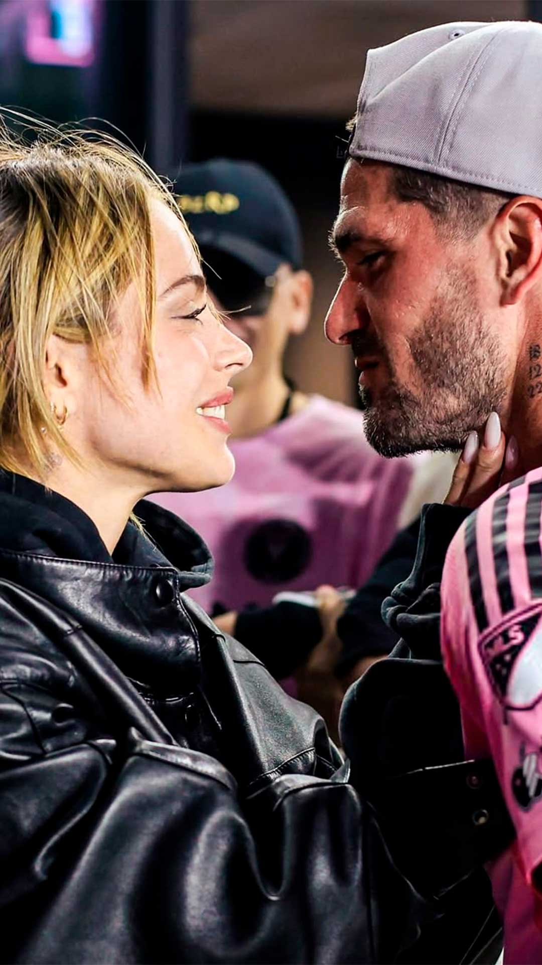 El tierno festejo de De Paul con Tini Stoessel tras el campeonato del Inter de Miami